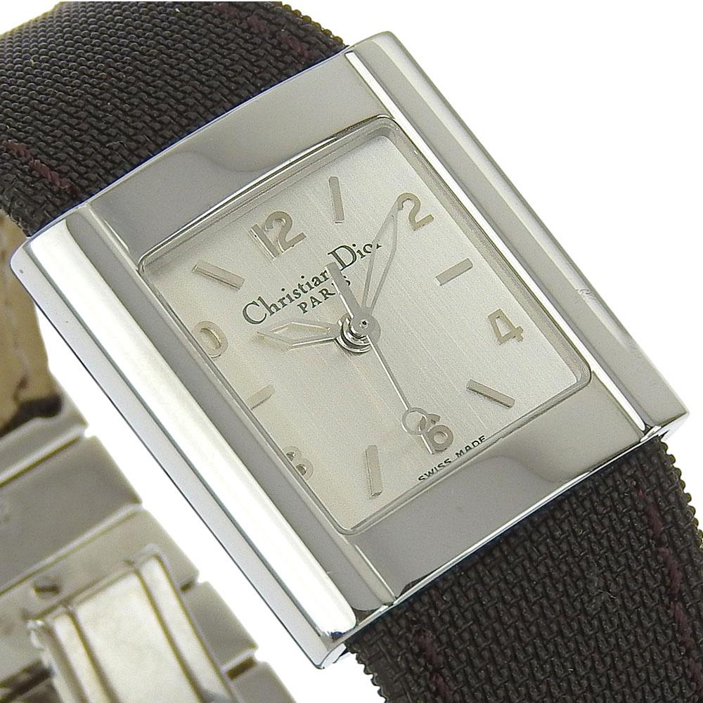 Dior Riva Watches D80-100 SilverDial Stainless Steel/canvas Quartz Analog display Women Used
