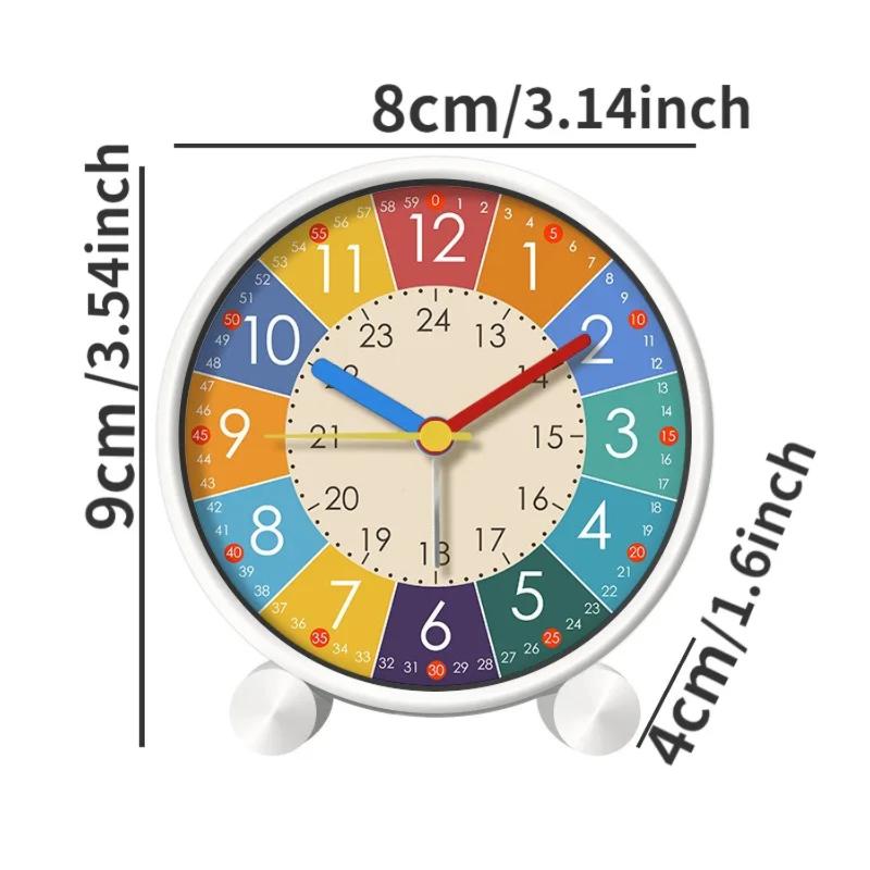 Childrens Alarm Clock  Students Puzzle Bedroom Childrens Room Desktop Early Childhood Alarm Clock Mute Atomic Clock Rgb Clock