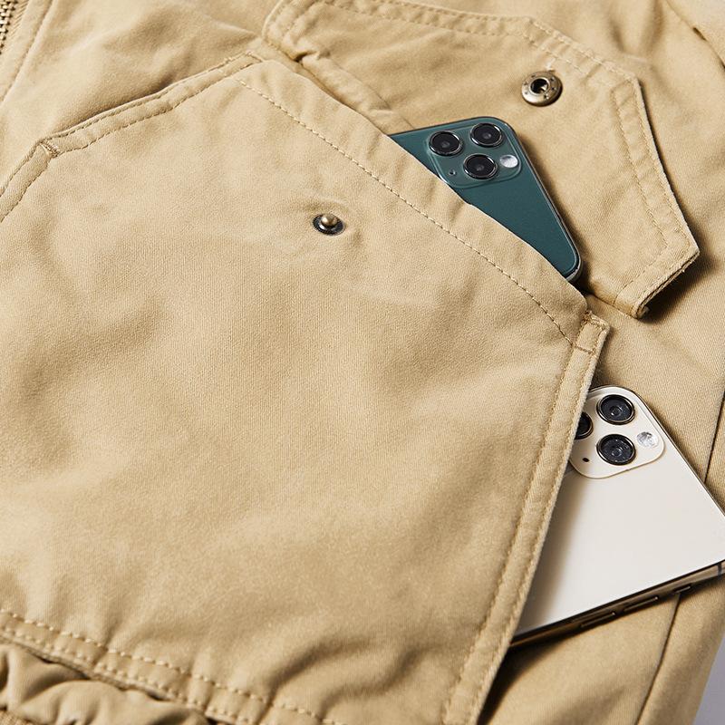 Winter Lamb Velvet Jacket for Men Plus Velvet Thickened Warm Cotton Coat Autumn and Winter Cotton Coat for Men New Loose Cotton Jacket for Men