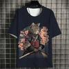 3D printed T-shirt summer short sleeved T-shirt