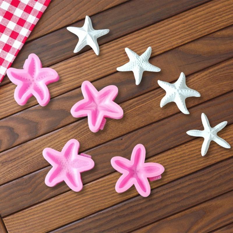 Sea Creature Star Fish Silicone Candle Molds Epoxy Resin Molds for Candle Soap Home Decoration Gypsum Silicone Molds