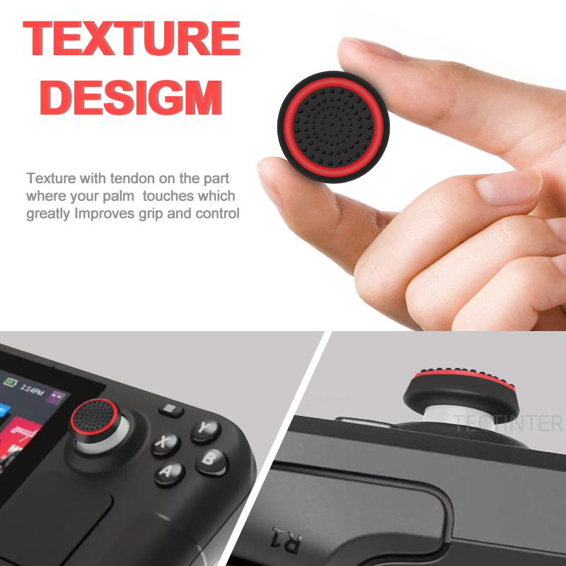 4pcs Silicone Analog ThumbStick Cover for PS5/PS4/PS3/Switch 2 Joystick Grip Cap for Xbox One/Xbox Series X S/360 Controller