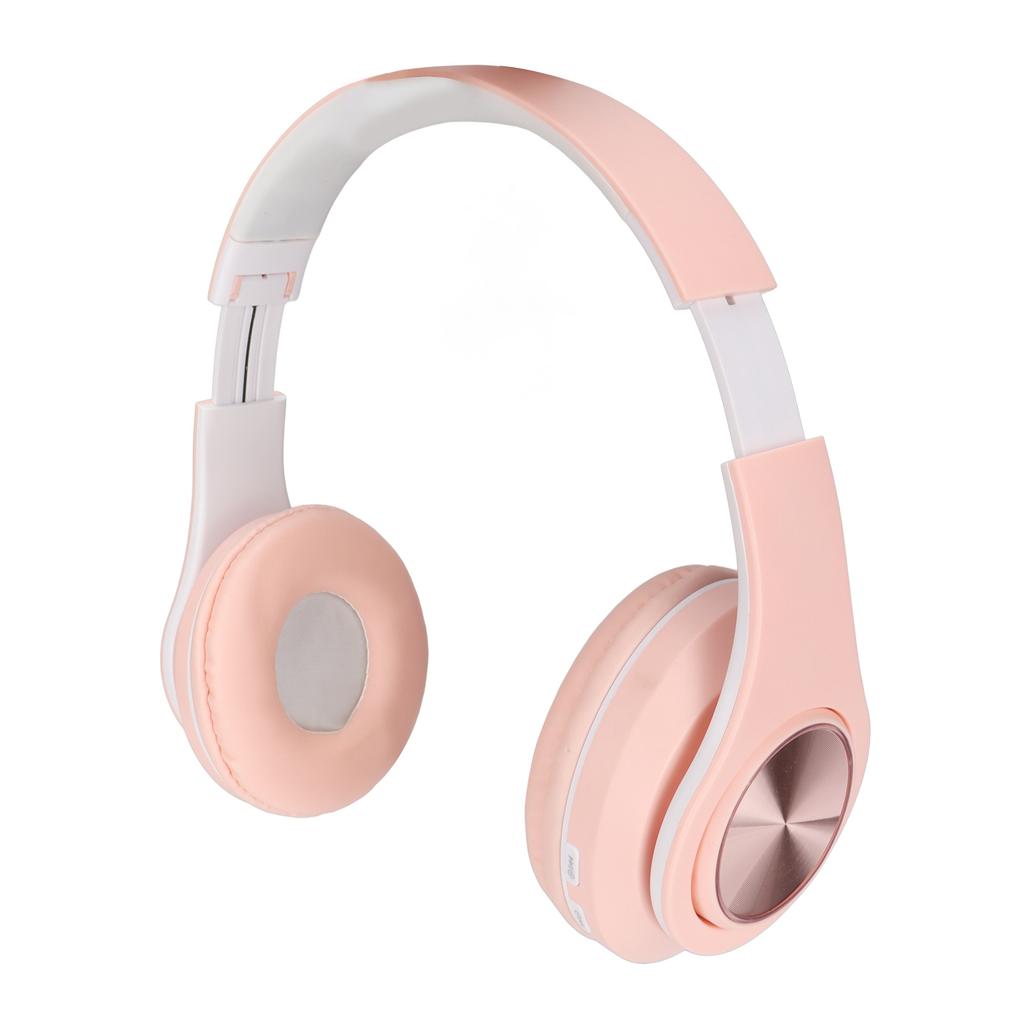 Bluetooth Headset Noise Reduction Foldable Over Ear Wireless Headphone with Colorful Light for Phone Laptop