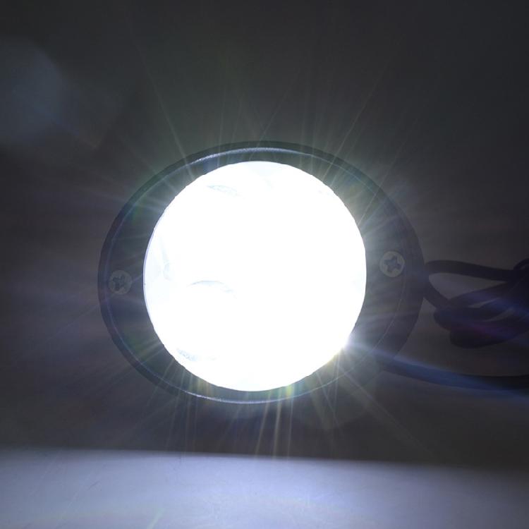 2Pcs Universal Motorcycle LED Light 6 LED  Auxiliary Lamp Driving Headlight