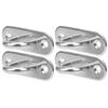 M8 2 Holes Fixed Eye Plate Stainless Steel Hook Loop Ushaped Screws Wall Mount Hanger