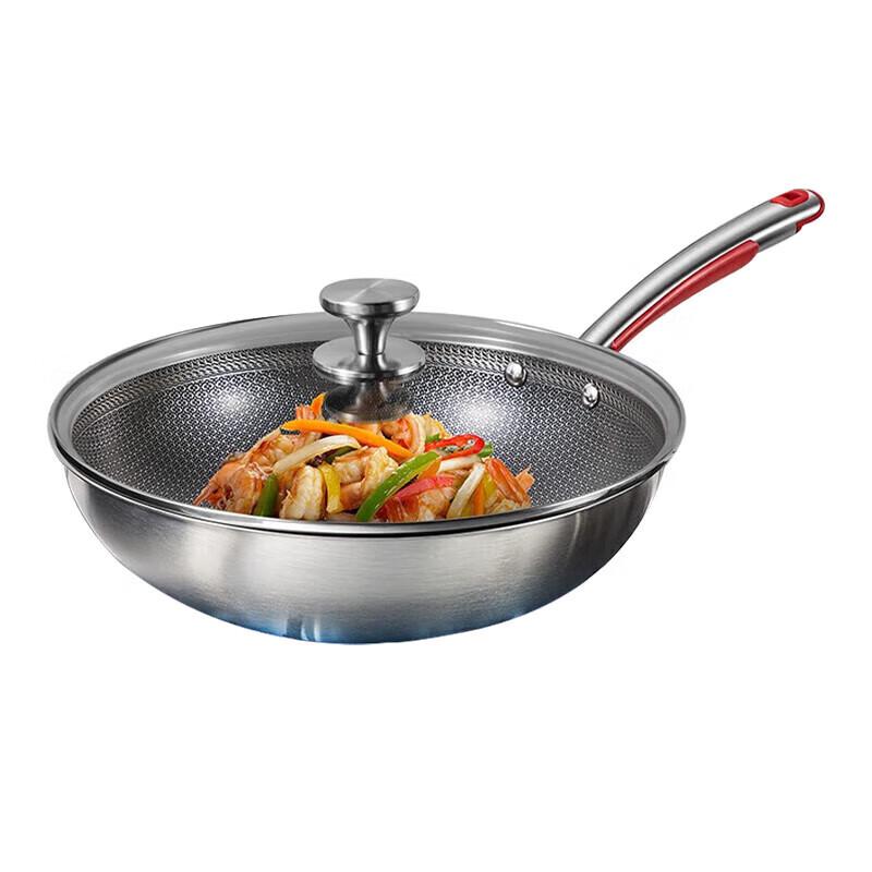

Chuidahuang CK72498 New Classical Honeycomb Stainless Steel Wok