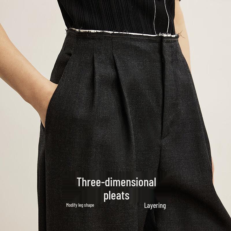 LESS Fall 2025 Casual Straight-Leg Trousers 2P9E17920