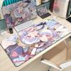 Kawaii Anime Girl Desk Mat Genshin Impact Game Mouse Pad Pretty Kamisato Ayaka Mousepad Laptop Gaming Non-slip Mousepad Mice Rug