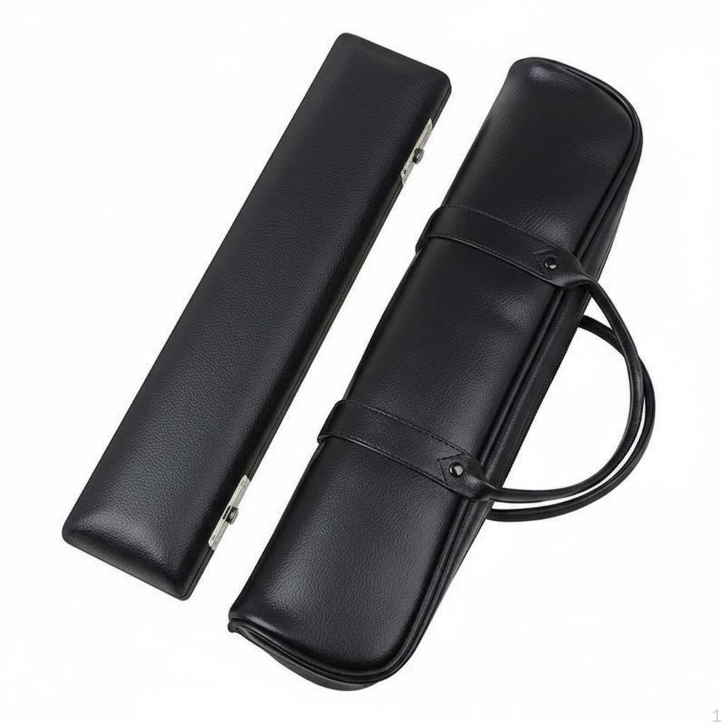 16 Hole Flute Case Portable Adjustable Shoulder Strap Instrument Carrier for Music