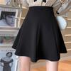 Spring Skirt for Women High Waisted A Line Umbrella Skirt Schoolgirl Style Black Slimming Anti Exposure Bodycon Casual All Match Versatile Skirt