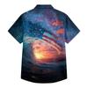 Men's Summer Casual Independence Day Print Short-Sleeve Shirt