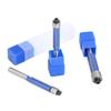 Shimmering Silver Blue Woodworking Double-Edge Trimmer with 6/6.35 Shank & Double Bearing Bakelite Milling Cutter