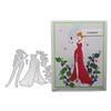 Ladies Drinking Frame Metal Silvery Stencil Embossing Cutting Dies For Diy Scrapbooking Paper Album Cards Making