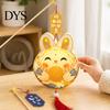 Rabbit Pattern Lantern DIY Kit for Kids, Mooncake Bunny Material Childrens Toy Set, Handmade Cartoon Crafts Mid-Autumn Festival Celebration Portable