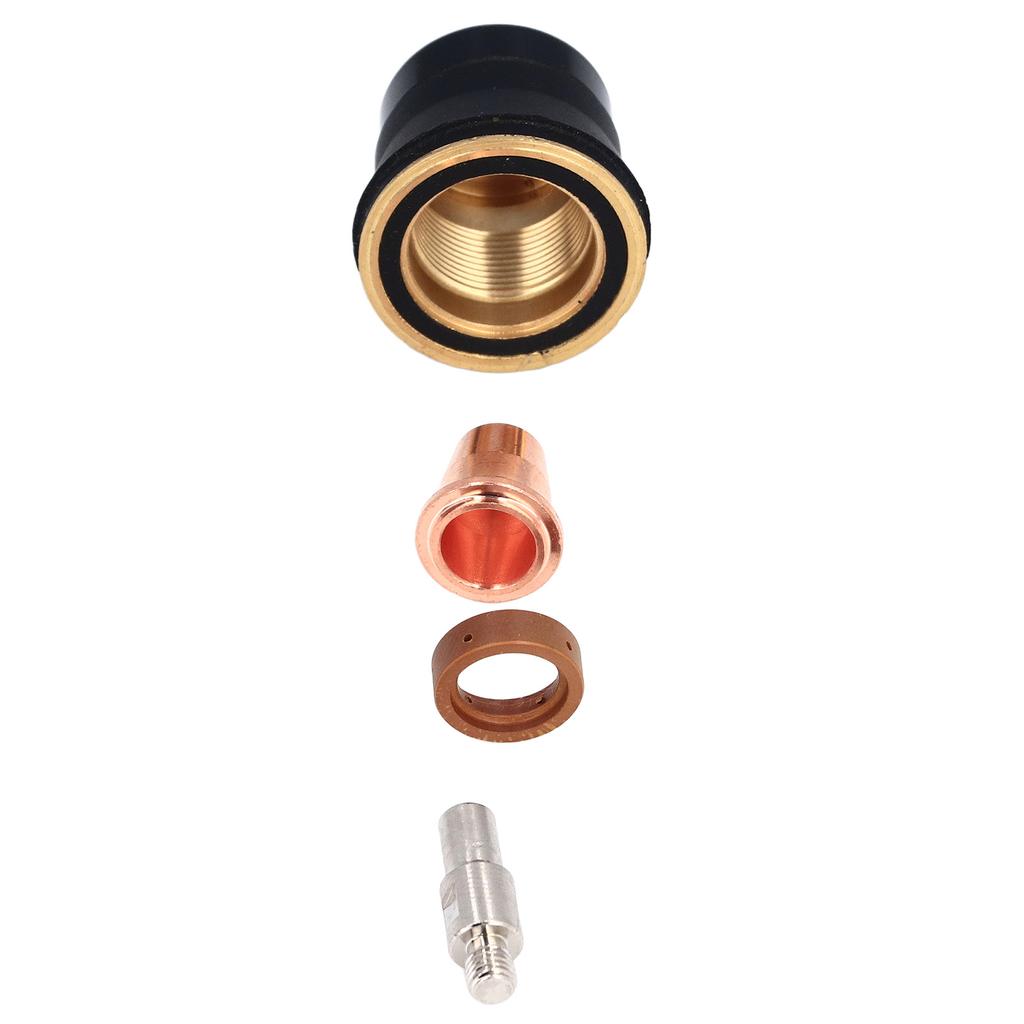 12Pcs Nozzle Electrode Kit Brass Plasma Torch Electrode Nozzle Tip Consumables for S45