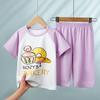 Children's Cotton Pajamas Summer Boys' Thin Short-sleeved Home Wear Girls' Casual Suit