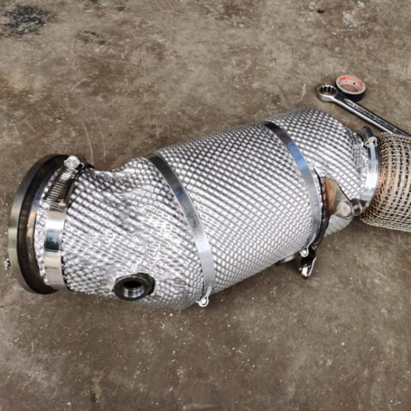 Exhaust Shield Auto Aluminum Material Wrap Insulation Car Exhaust Pipes Sheet Engine Insulation Lightweight Protection Wrap