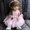 Fashion Reborn Baby Dolls 55 Cm Girl Bebe Babies Doll Rooted Hairstyle Realistic Princess Full Silicone Vinyl Body Birthday Christmas Gift Toys