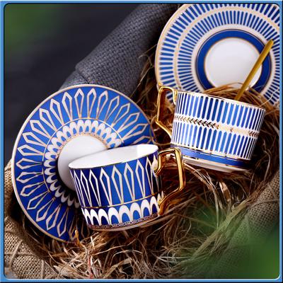 Nuoxuan Dazzling Gold Ceramic Coffee Cup Phnom Penh British Coffee Cup Afternoon Tea Cup Teacup With Saucer Spoon