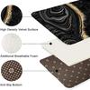 4Pcs Black Marble Shower Curtain Sets with Rugs Gold Bathroom Sets with Shower Curtain and Toilet Lid Cover Modern Bathroom Deco