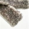 Grey Deer Print Plush Scarf Thickened Winter Shawl Soft Warm Scarf  Winter