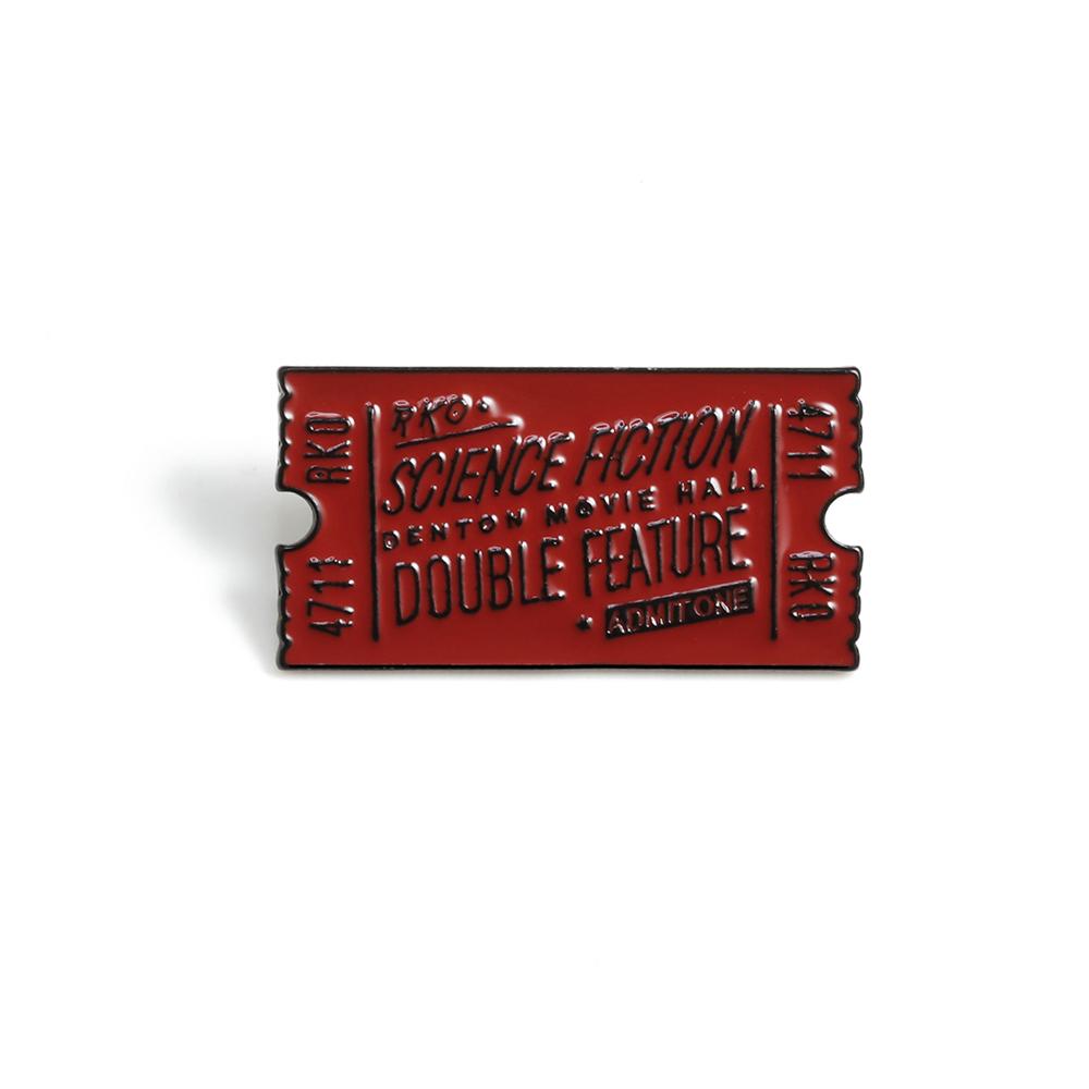 Cartoon Travel Airline Tickets Brooches Love Tag Notes Enamel Pins Movie Tickets Badge Shirt Backpack Hat Lapel Pin Jewelry Gift