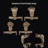 Tactical Headset Straight Arm Adapter for Helmet Rails