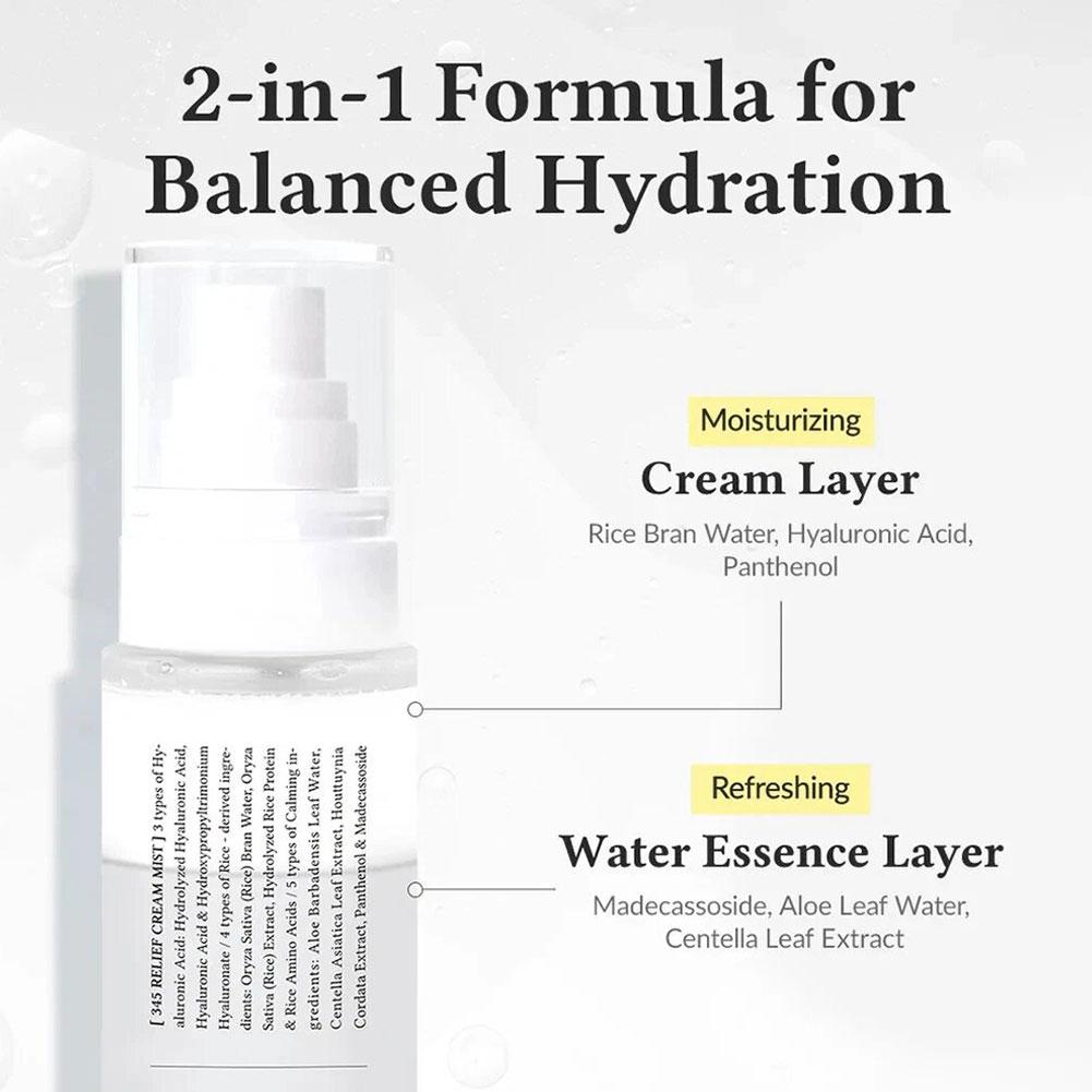 Original Dr.Althea 345 Relief Cream Mist 147 Antioxidans Aufhellende Feuchtigkeitsspendende Creme Intensive Reparatur Original Essenz Mist