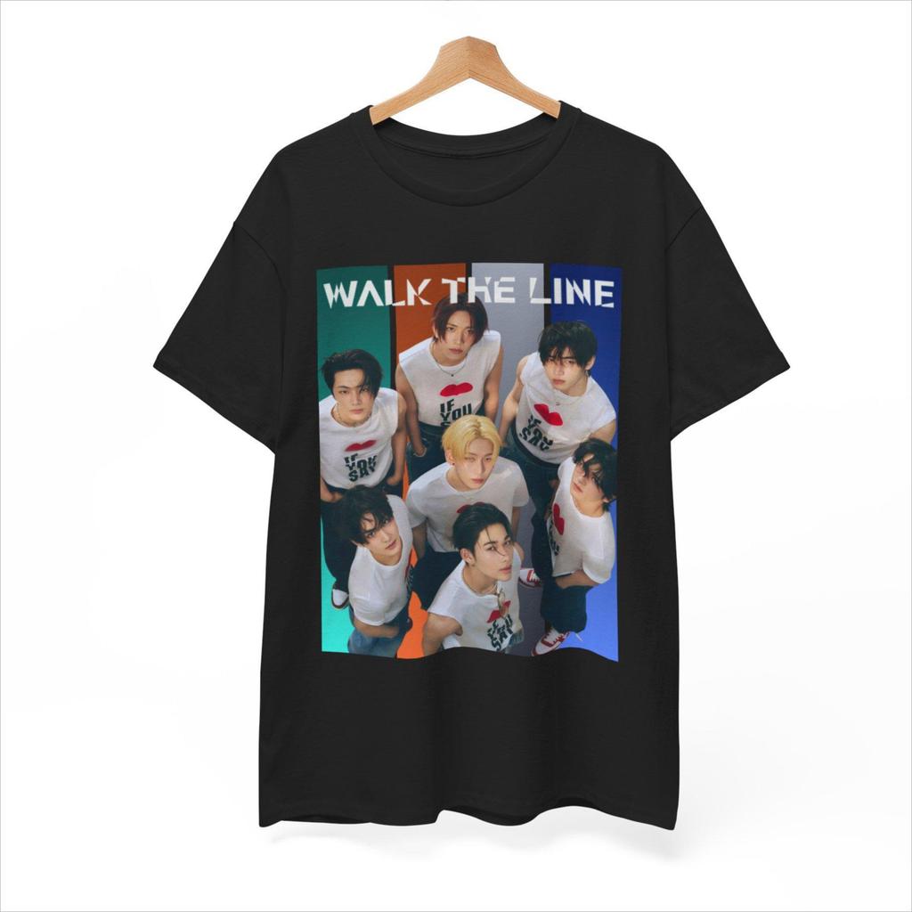If You Say 2025 Tour Walk The Line Concerts T-shirt Y2k Style K-Pop Fan Apparel Men Women Summer Gift for Music Lovers