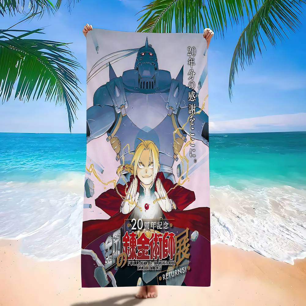 

Anime Fullmetal Alchemist Microfiber Beach Towel Absorbent Quick Dry Soft Yoga Swimming Resort Mountain Climbing Towel W30*H60(CM)
