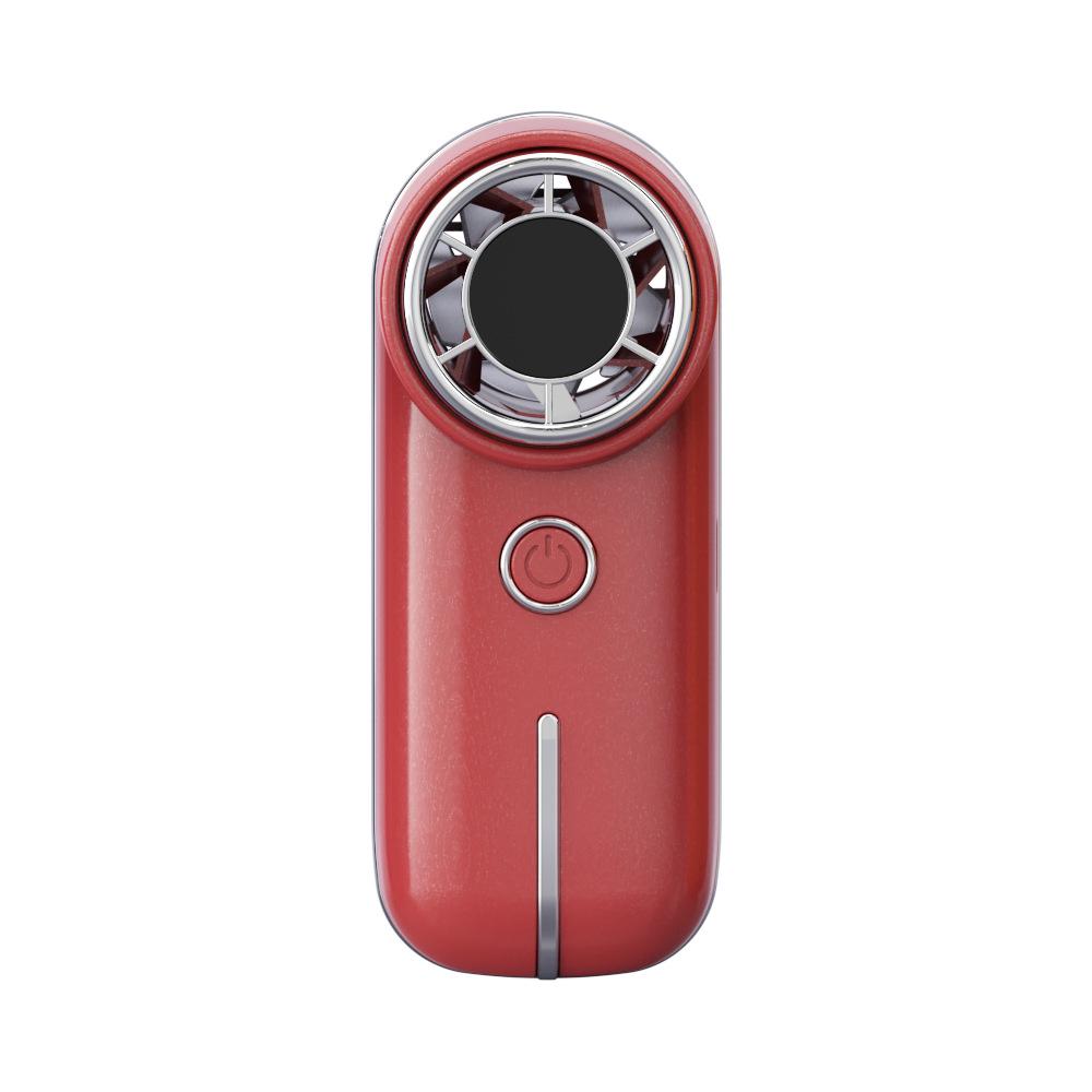 Handheld High-Speed USB-Charging Portable Fan with Digital Display and Strong Turbine Wind