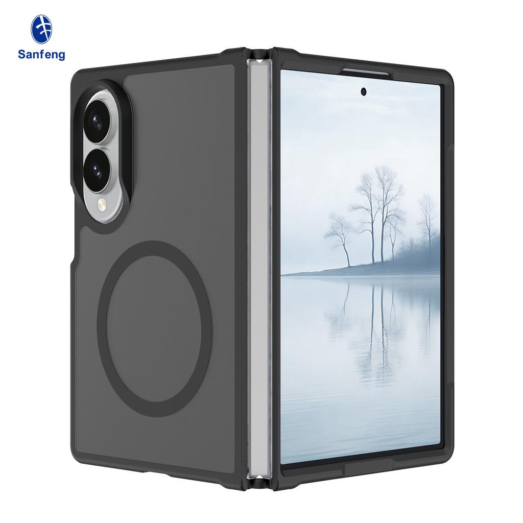 New Samsung ZFold8ultra Folding Anti-drop Mobile Phone Case Magnetic Skin Sense Fold7 Protective Case Wholesale