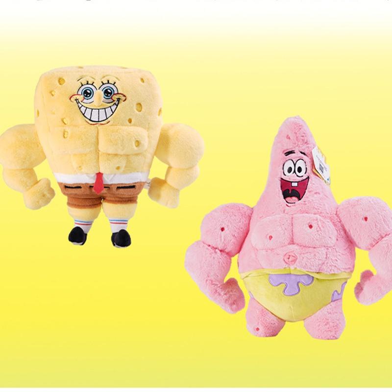 New Authentic Spongebob Muscle Plush Toy For Fitness Enthusiasts Gift Wholesale