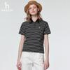 HAZZYS Women's PHIZ Series Striped Polo Shirt
