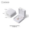Elegant Crown Waist-Cinching Silver Pendant Box with Diamond Accents - Luxury Necklace Jewelry Packaging Box