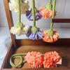1pcs Carnation-Flower Curtain Tiebacks Rope No Drill Rope Curtain Holdbacks Rope for Home Office Shower Bedroom Decoration