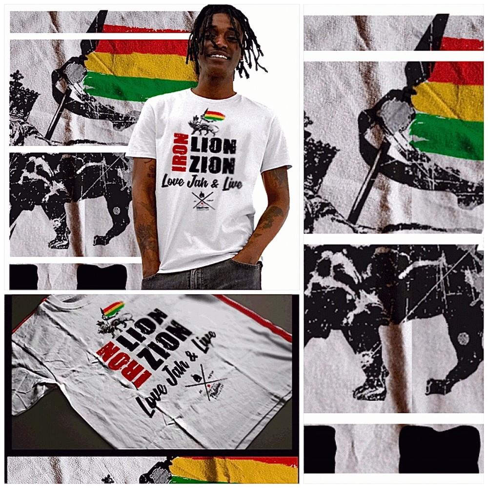 Haile Selassie I Lion Reggae  Rastafari, Jamaica, Jamaican Rastafarian Unisex T-Shirt XXL
