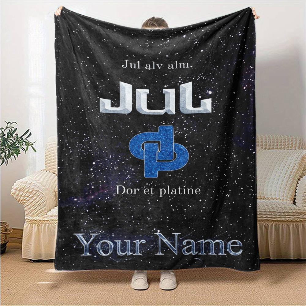 Name Custom Jul album Poster Print Flannel Blanket High Quality Warm Comfortable Cover for All Seasons Perfect for Gifts Home Decor