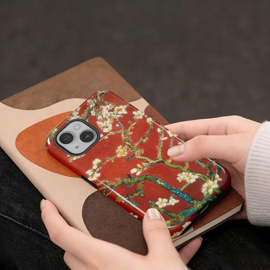 Van Gogh Still Life Flower Branches Phone Case for Apple iPhone 17 XS XR 13 15 Pro Max Air 11 14 16e 12 Plus 16 Soft Cover Capa