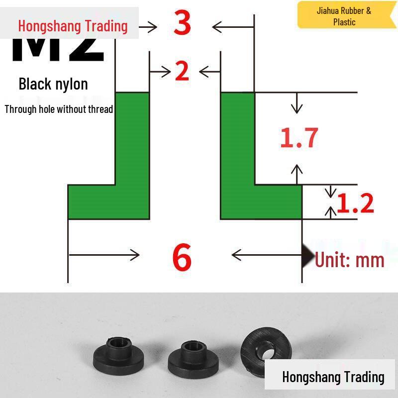 Step T-Shaped Nylon Insulating Bushing Washer, M3-M35 Thread Protection Spacer