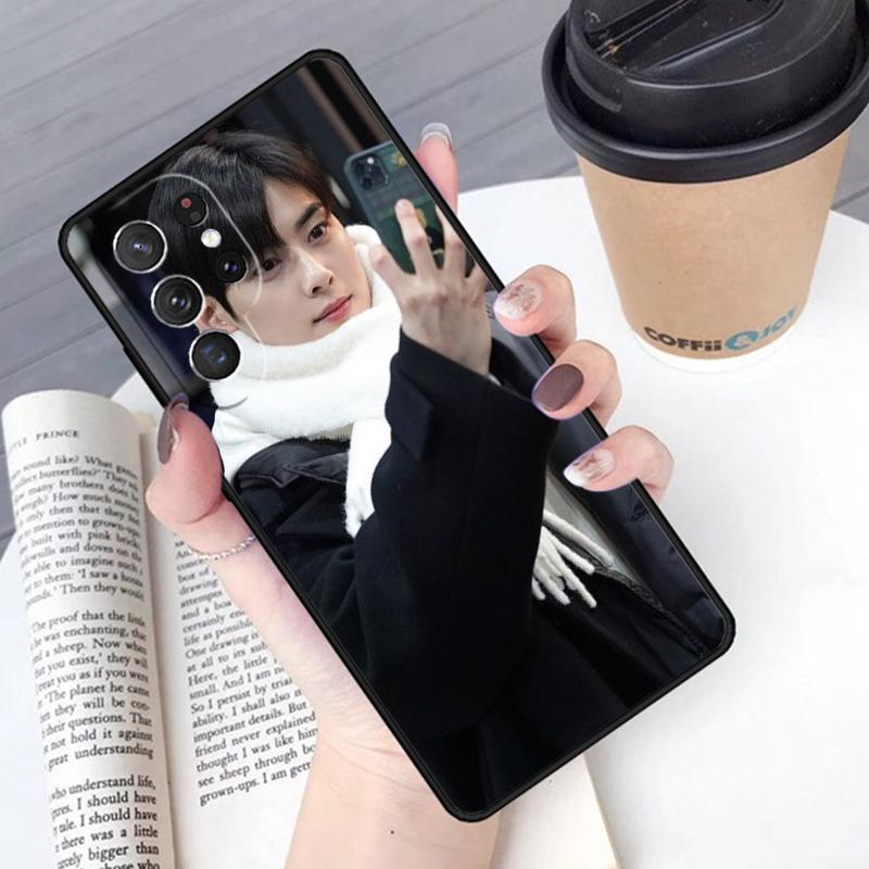 Cha EunWoo phone case Cover For Samsung Galaxy S24 S25 Ultra S21 S22 Ultra S10E Note 10 Plus Note 20 FE S23