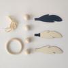 DIY Wood Feather Ornament Pendant Bunting Party Decoration for All Gatherings Lovely Addition to Dorm Photo Props