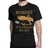 Robert Pissing Me Off TShirts for Men Women Marcus The Worm Awesome Cotton Tees Crew Neck Short Sleeve T Shirt 6XL Clothes