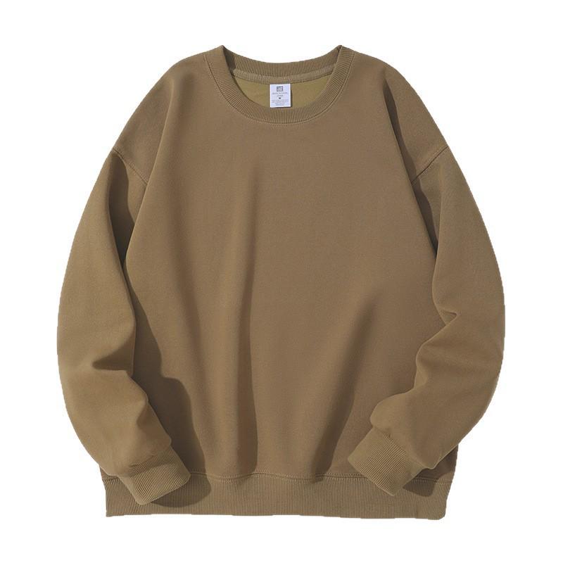 2026 Autumn Unisex 300g Cotton Round Neck Drop Shoulder Sweatshirt - Loose, Comfortable, and Skin-Friendly