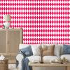 Harlequin Diamonds Wallpaper Pink and White for Living Room and Bedroom 50x1000