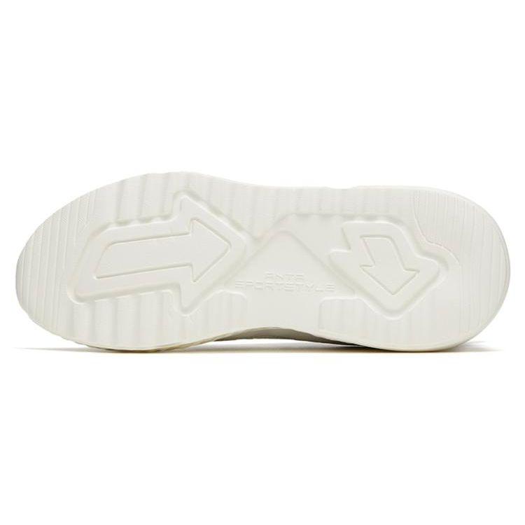 Anta Unrestrained Series Slip Resistant Lightweight Low Top Sports Casual Shoes Men Sneakers White Gray Blue 912328823-3