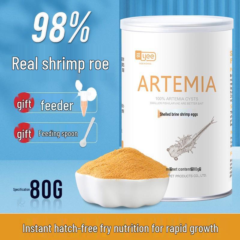 Vylíhnutelná vajíčka žábronožky rodu Artemia - Startovací krmivo pro potěr pro malé rybky a gupky