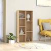 VidaXL Bookcase Sonoma Oak 50x25x106 Cm Chipboard