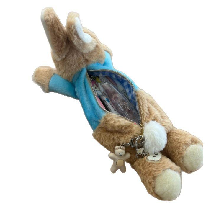 

Милый плюшевый пенал, плюшевый пенал на шнурке, подарок для студента One Size коричневый