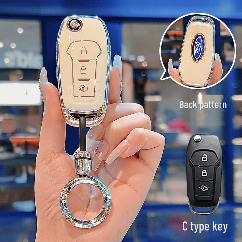 Ford Key Cover for Focus, Mondeo, Edge, Escort, Taurus, EcoSport, Mustang